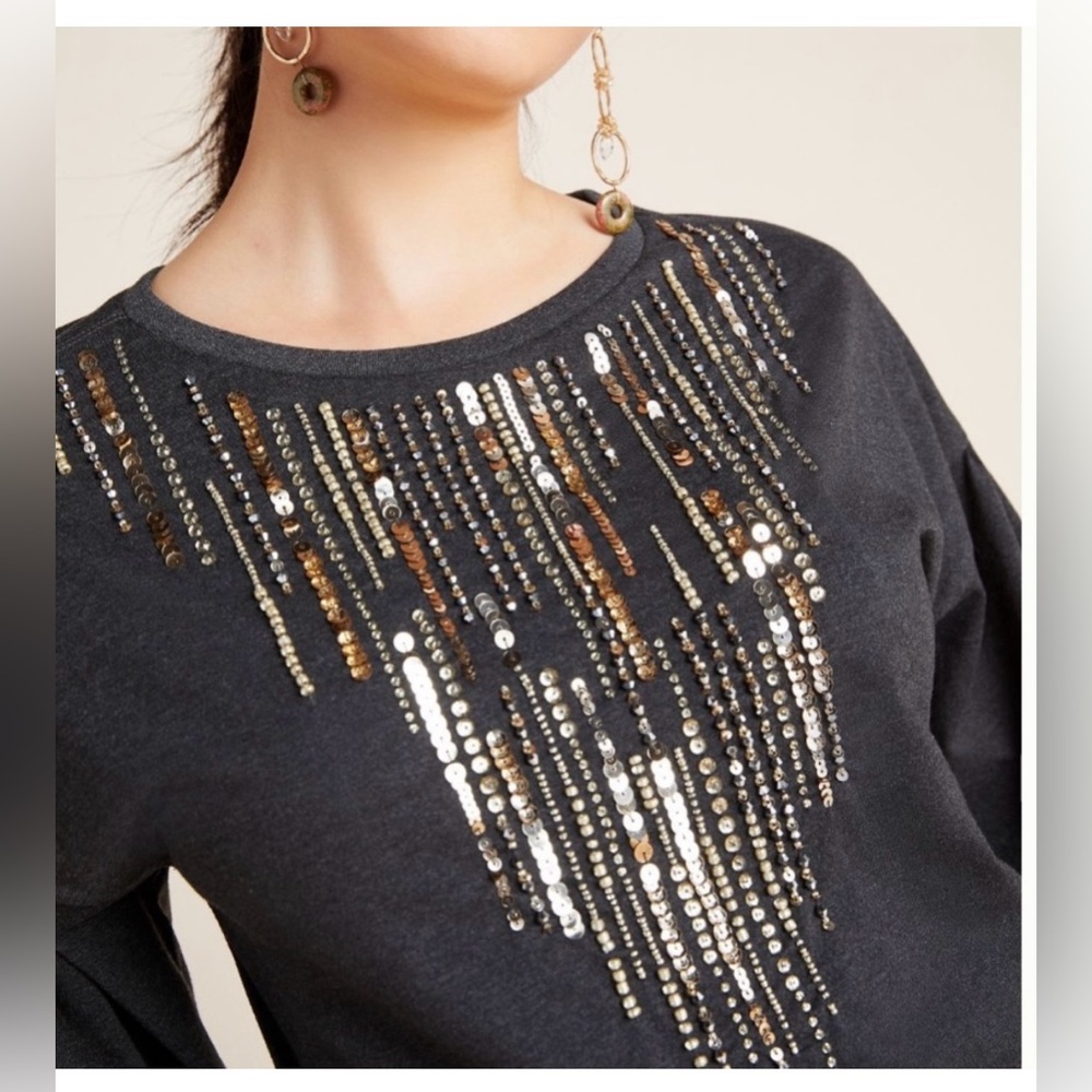 Sequin long sleeved top - Picture 3 of 7